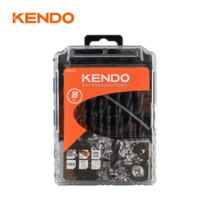 19개 HSS 트위스트 드릴 비트, 단조 및 블랙 마감