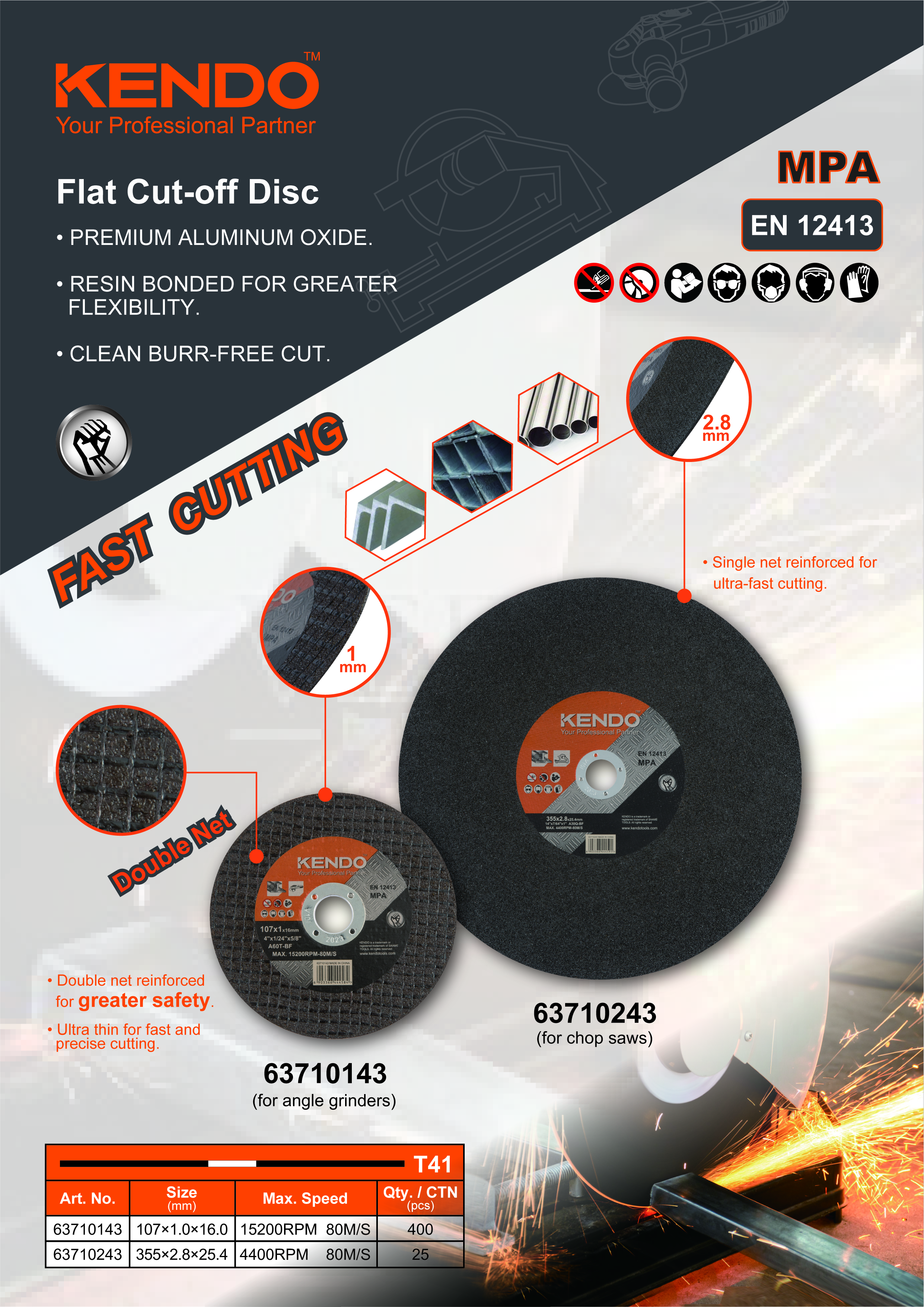 평평한 금속 절단 디스크를 올바르게 설치하는 방법은 무엇입니까?