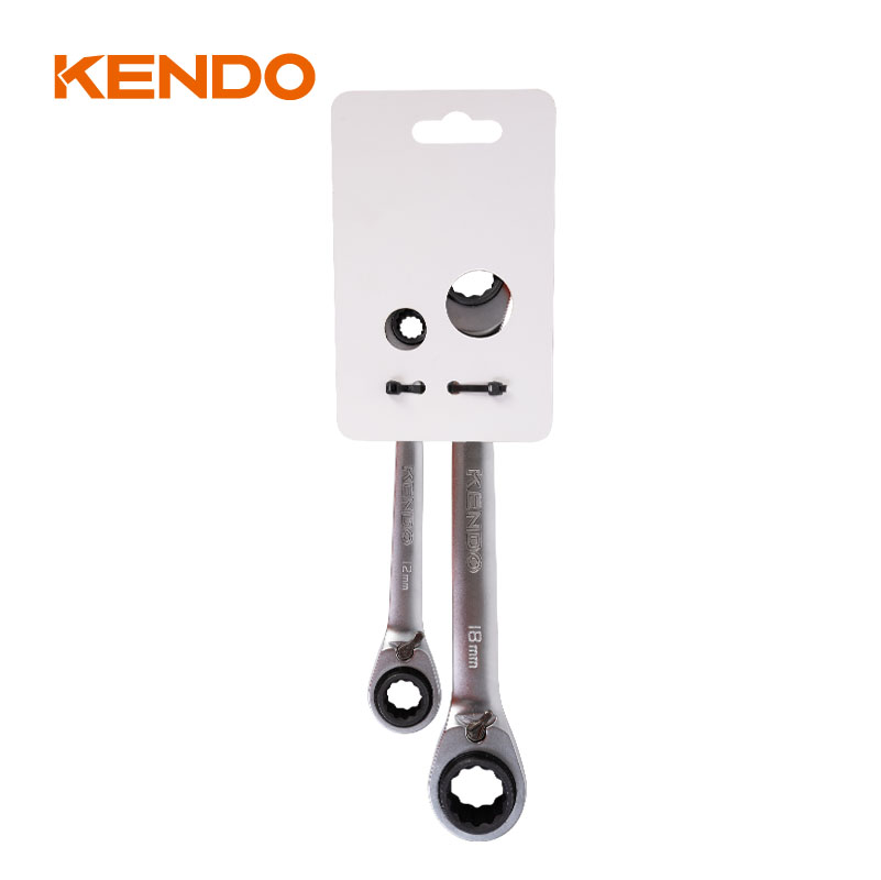 2pc 4-in-1 래칫 렌치 세트